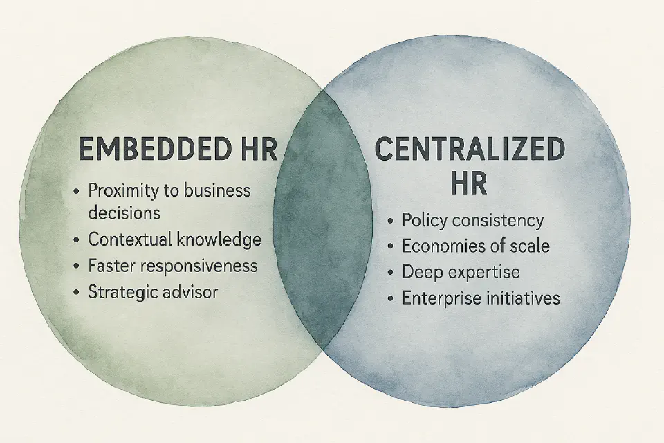 Embedded vs Centralized HR